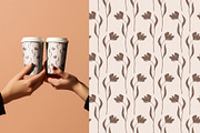 Beige Floral Patterns, a Pattern Graphic by Naiadin (Thumbnail 7 of 8)