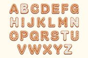 Gingerbread Alphabet Font, an Object Graphic by Alanna Messina Design Co (Thumbnail 2 of 4)