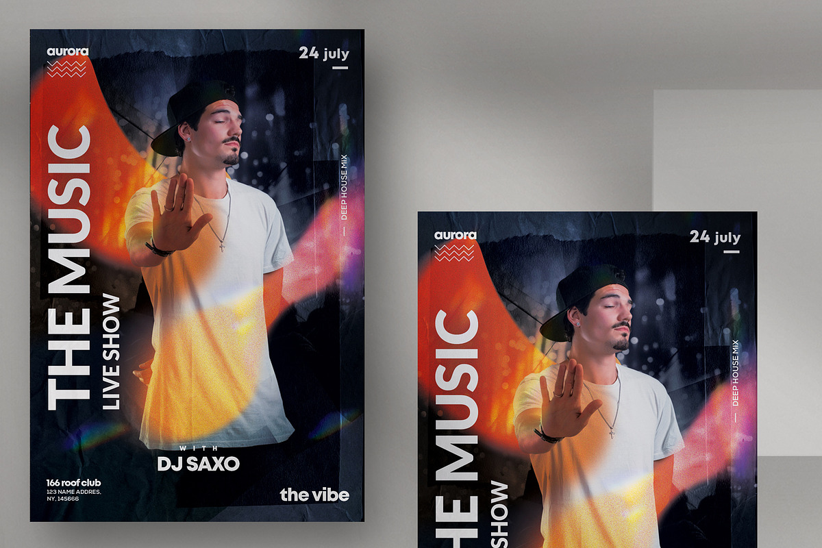 Party Club Event Flyer Template, a Flyer Template by PixelsDesign (Photo 1 of 2)