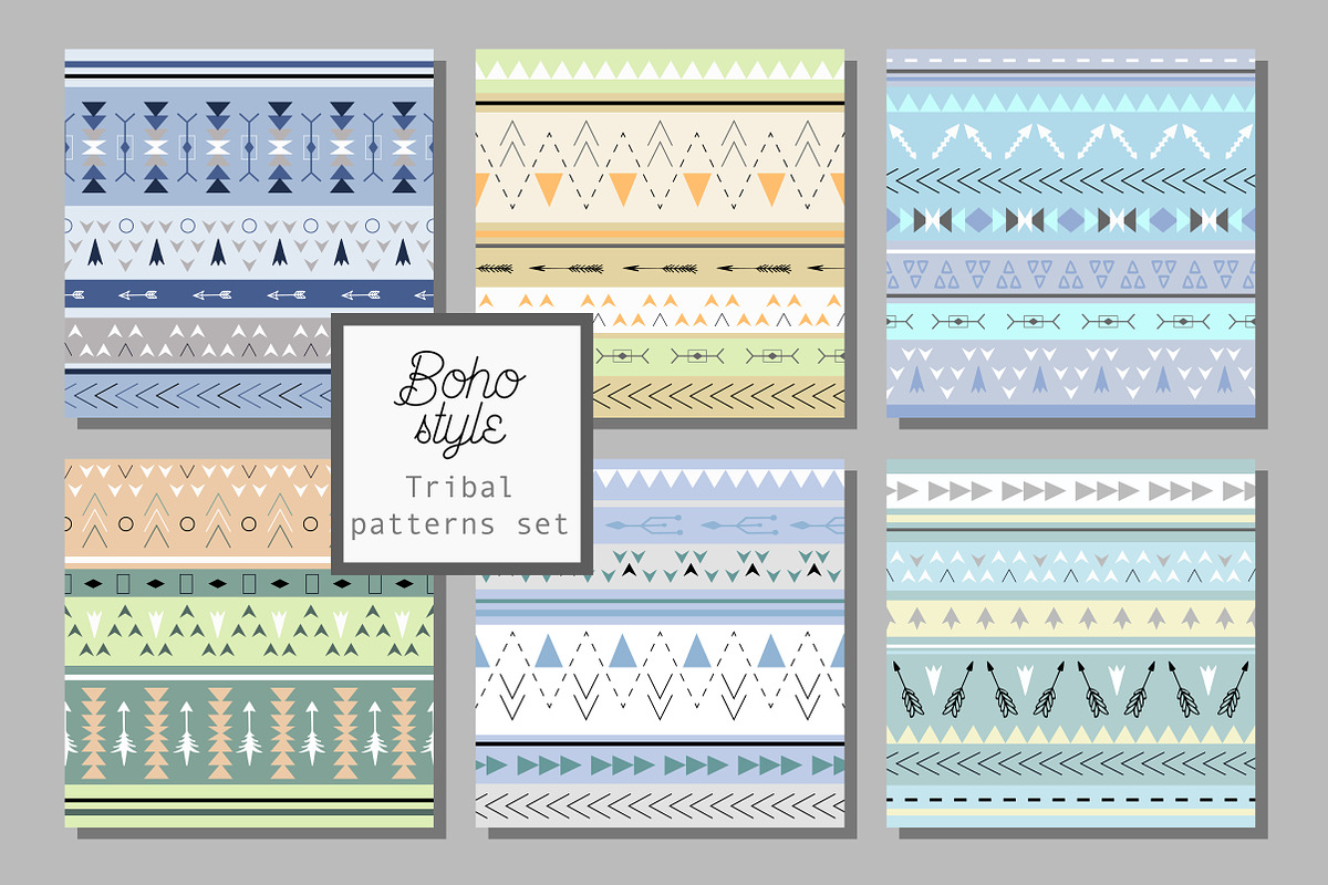12 boho style patterns, a Pattern Graphic by DinaraChernaya (Photo 2 of 3)