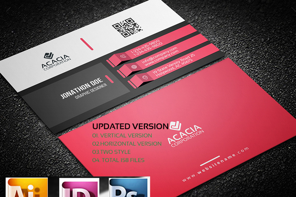 Elegant Business Card (UPDATED), a Business Card Template by DesignGhar (Photo 1 of 7)