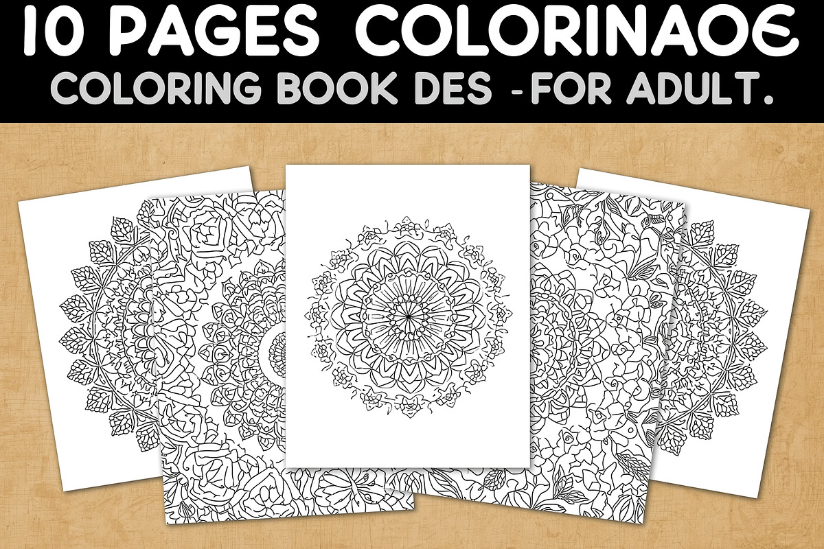 Adult Mandala Coloring Book, an Illustration by Amazin_art (Photo 1 of 11)