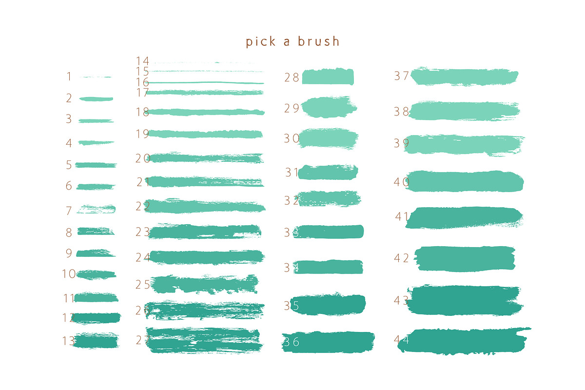 Raggedy Brushes for Illustrator, a Brush Add-On by Mazheika Store (Photo 3 of 6)