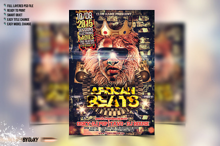 African Beats Party Template