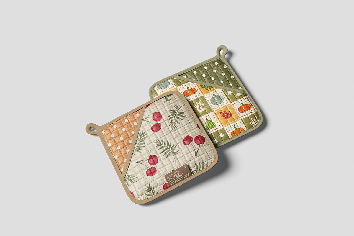 Modern Oven Mitts Mockup, an Advertising Mockup by bimockup (Photo 6 of 6)