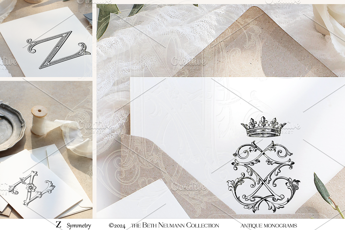 Antique Vintage Monogram Initial Z, an Object Graphic by Antique Monograms (Photo 2 of 4)