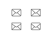 Set line icons of envelope, an Outline Icon by motorama (Thumbnail 1 of 2)