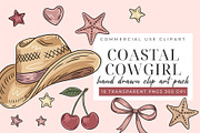 Coastal Cowgirl Clipart PNG Set, an Object Graphic by Printable Pretty Studio (Thumbnail 2 of 4)