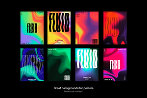 Fluid Retro-futuristic Gradients Set