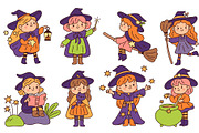 Kawaii little witches characters, an Object Illustration by YummyBuum (Thumbnail 2 of 3)