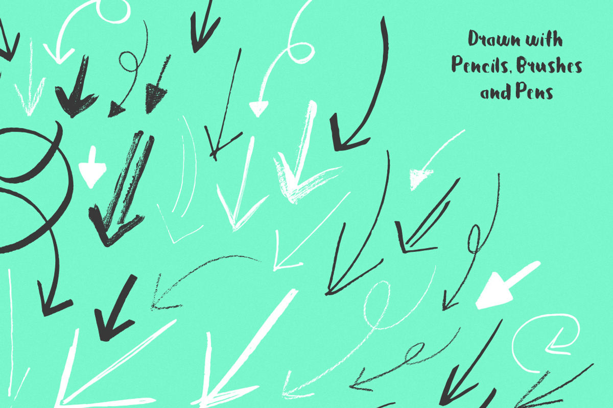 Handmade Vector Arrow Collection, an Object Graphic by Abbie May (Photo 3 of 5)