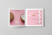 Four Fold Square Brochure Mock-up, an Advertising Mockup by zippypixelstudio (Thumbnail 4 of 13)