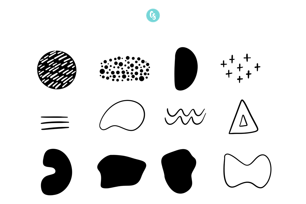 Abstract Procreate Stamp Brushes, a Brush Add-On by Cate Shaner (Photo 2 of 4)