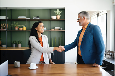 attorney and client shaking hands in, a Person Photo by Sergey Kotenev