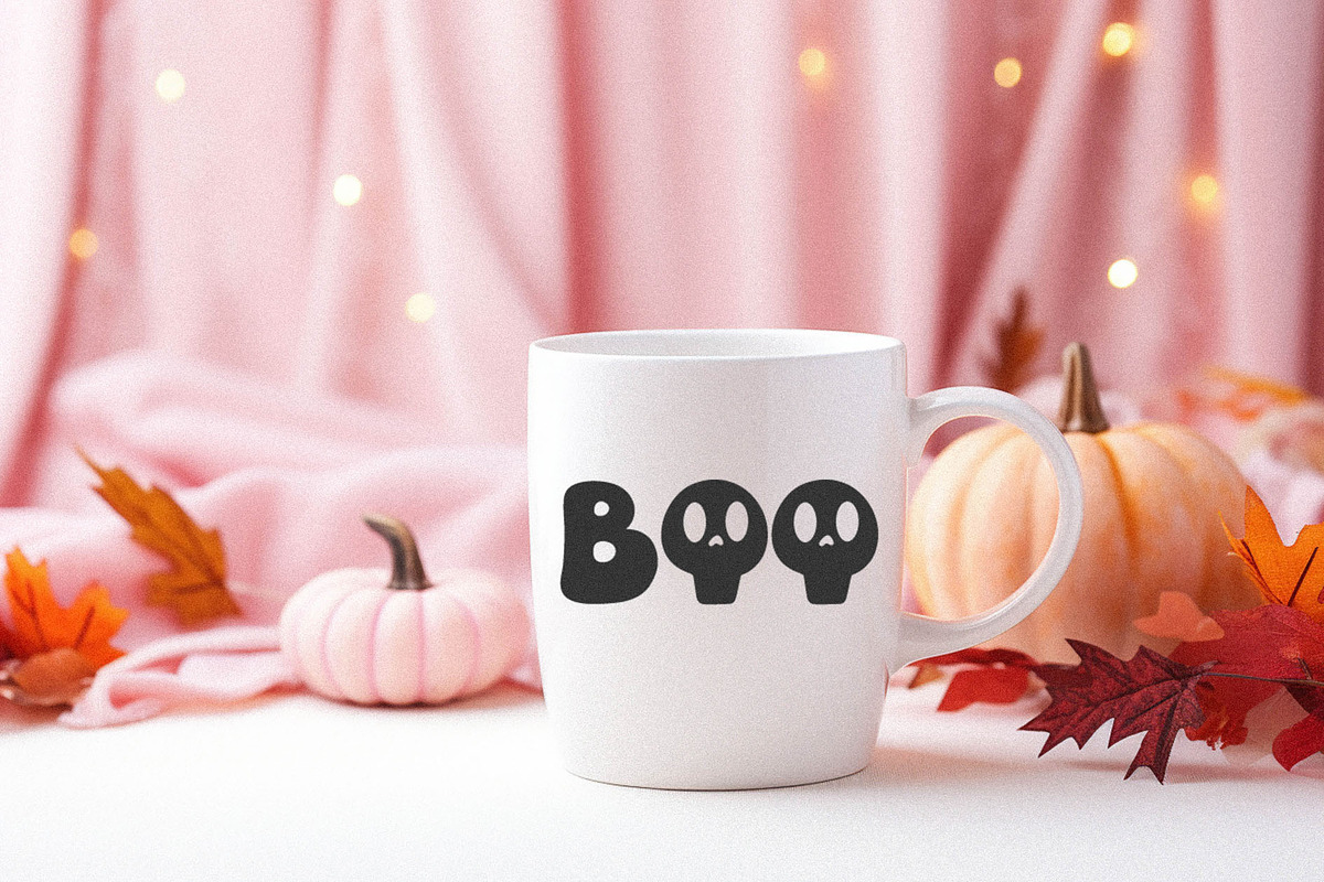 Cute&Spooky Groovy Halloween Font, a Script Font by BarcelonaShop (Photo 2 of 9)