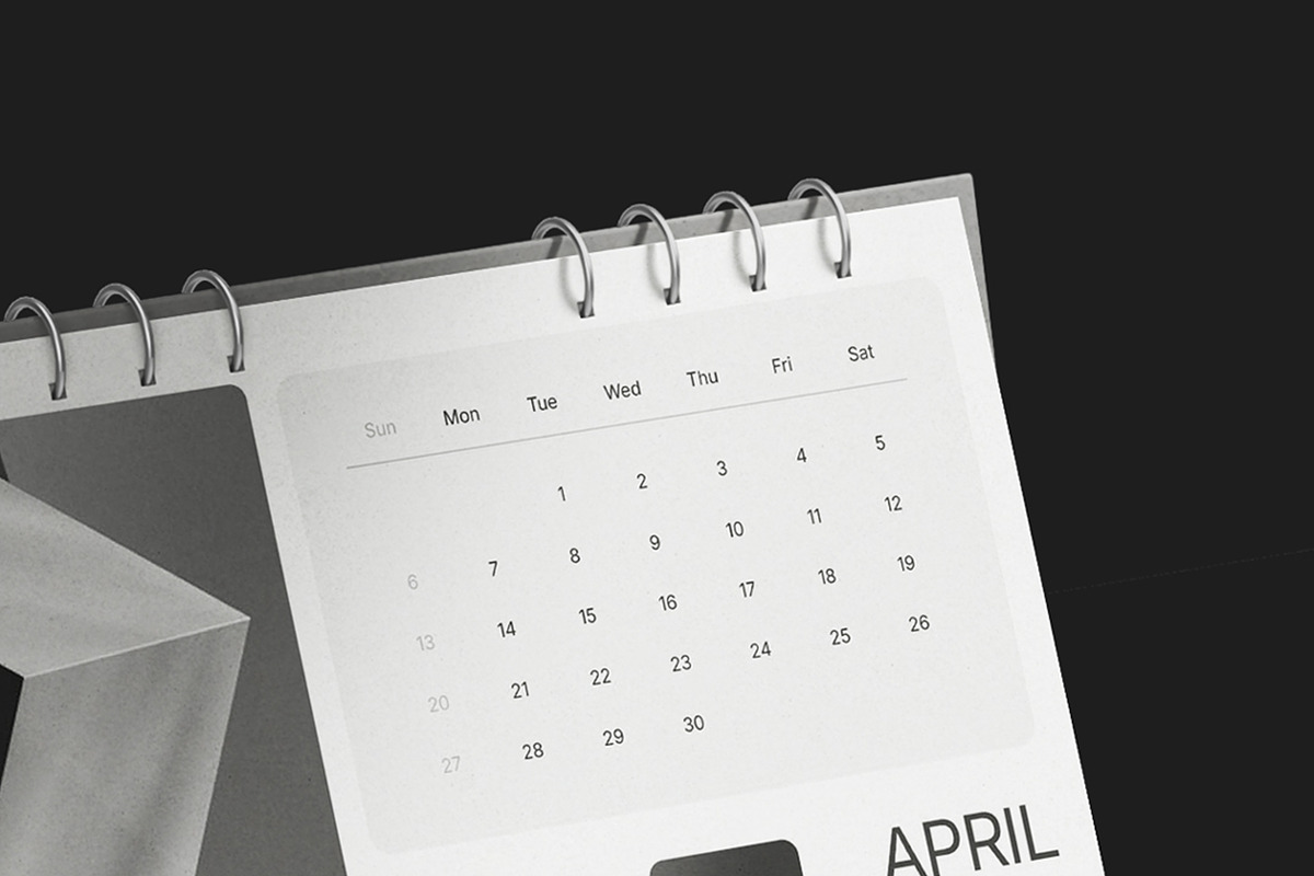 White Minimalist 2025 Calendar, a Stationery Template by fakhroo (Photo 2 of 5)