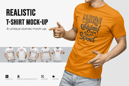 Realistic T-Shirt Mock-Up