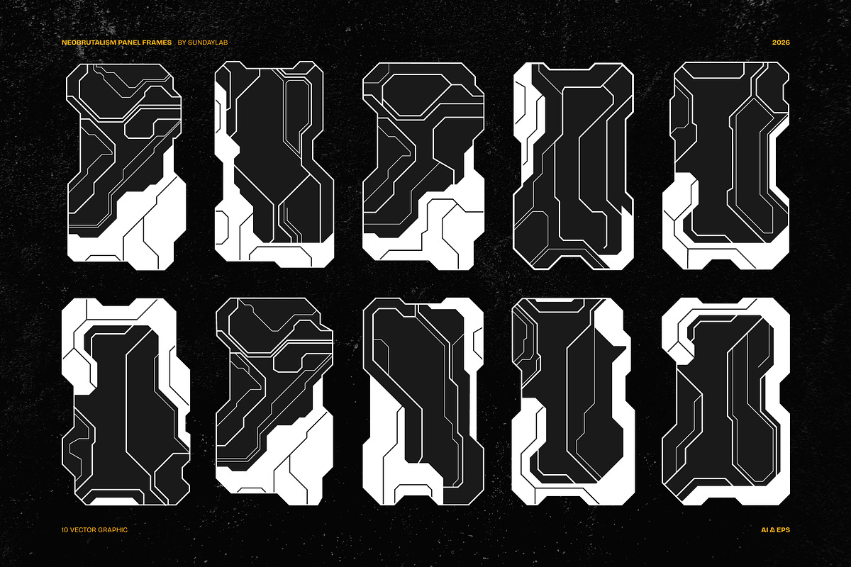 Neobrutalism Panel Frames, an Object Graphic by Sundaylab (Photo 1 of 3)