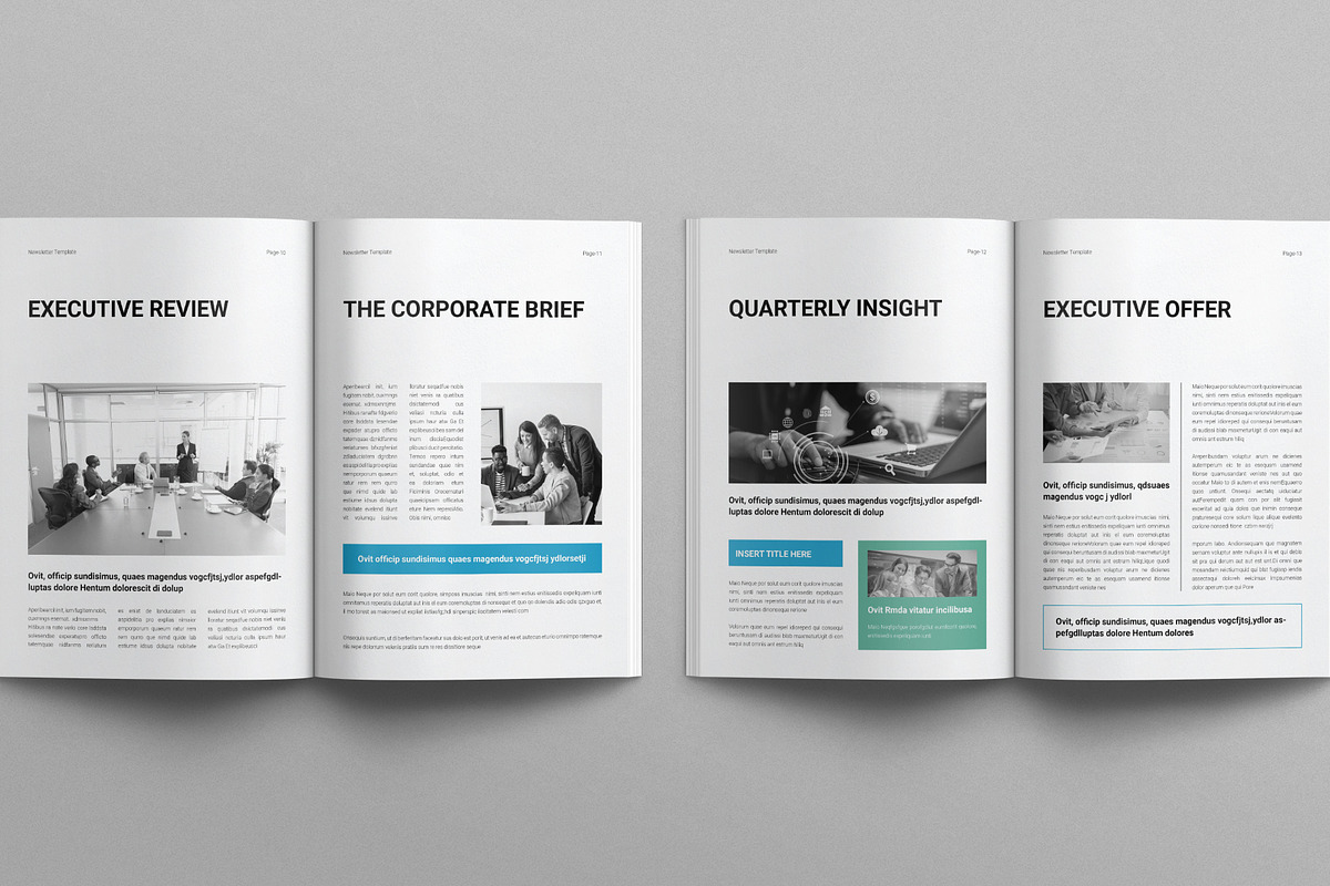 Newsletter Template, a Brochure Template by E-Type (Photo 5 of 7)