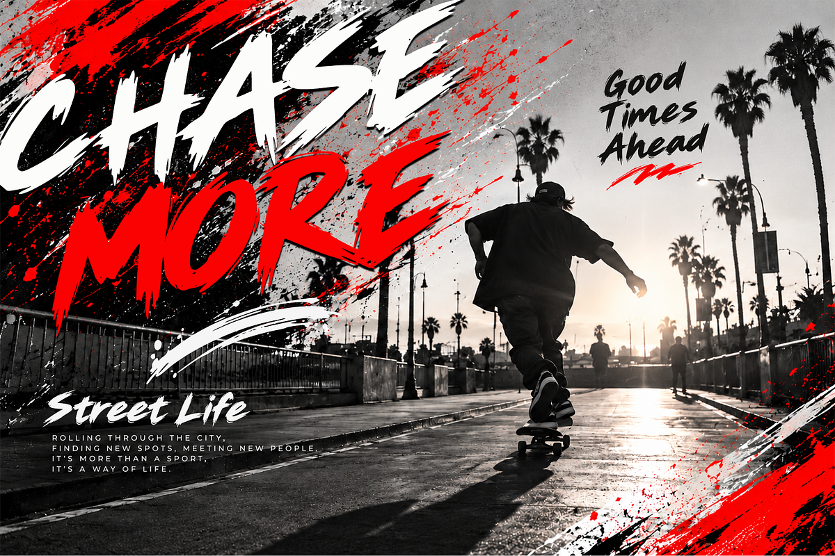 WICKED MOTION – Bold Brush Font, a Handwritten Font by cocodesign (Photo 6 of 9)