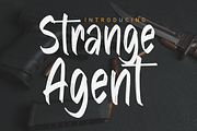 Strange Agent - Casual Brush, a Font by Dumadistyle (Thumbnail 1 of 6)