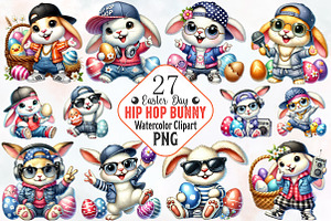Hip hop bunny Easter day sublimation, an Illustration by RobertsArt