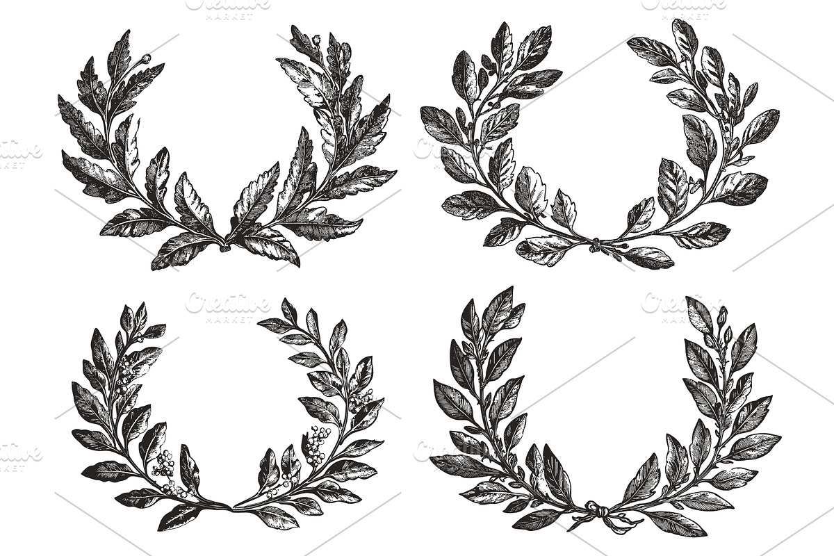 Different Laurel Wreath Detailed, an Object Illustration by LadadikArt