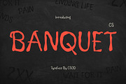 CS Banquet – Etchy Font, a Sans Serif Font by Craft Supply Co. (Thumbnail 1 of 8)