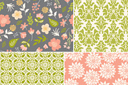 Vintage Floral Vector Patterns, a Pattern Graphic by Wild Twig Co (Thumbnail 6 of 9)