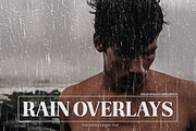 Pouring Rain Photo Overlays, a Texture Graphic by Photohacklovers (Thumbnail 1 of 9)