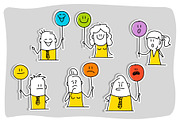 Stick Figures - Smiley, a Person Illustration by Anna Semenchenko (Thumbnail 3 of 4)