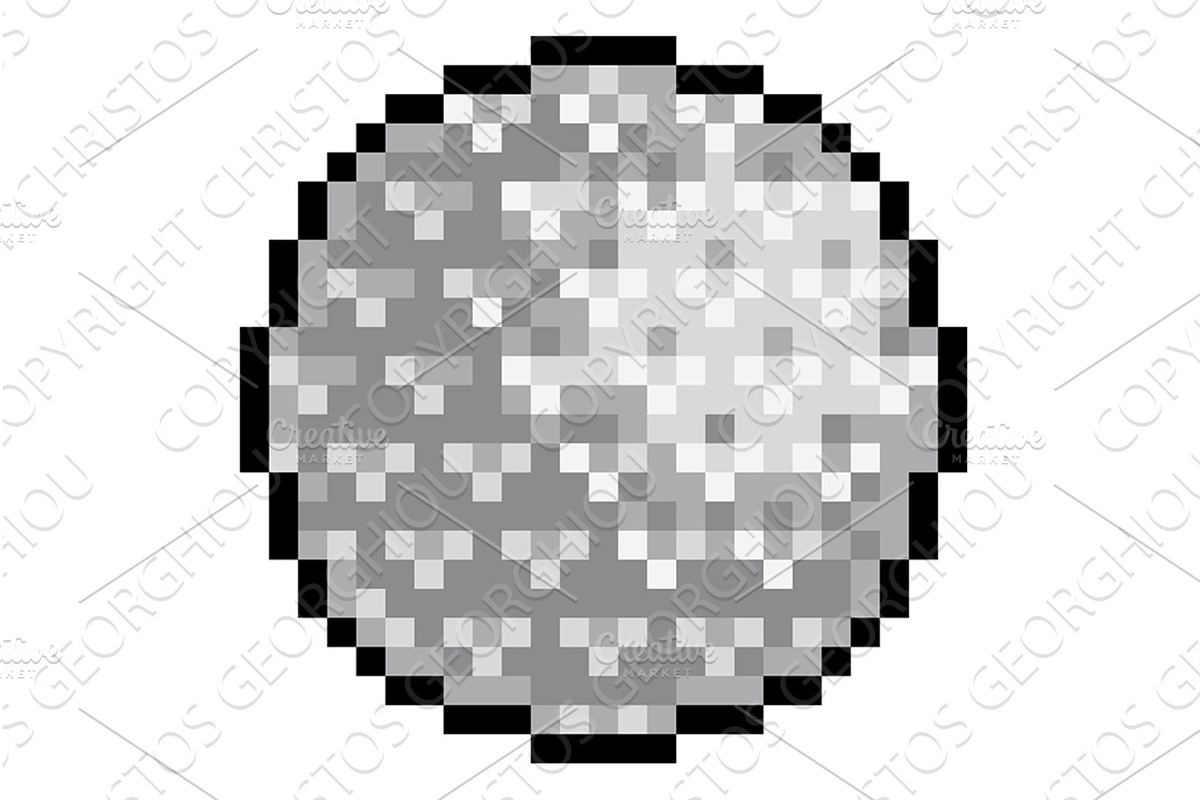 Golf Ball Pixel Art Eight Bit Sports, a Sport Illustration by Christos Georghiou