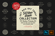 The Heritage Brand Collection, a Serif Font by Hustle Supply Co. (Thumbnail 1 of 14)