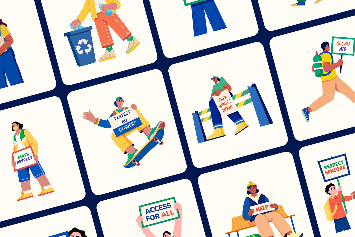 Awareness Illustration Art Set, an Education Illustration by Creative Stall (Photo 6 of 9)
