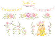 Girl Bear Bumble Bee Honey clipart, an Animal Illustration by Magic Story Studio (Thumbnail 3 of 4)