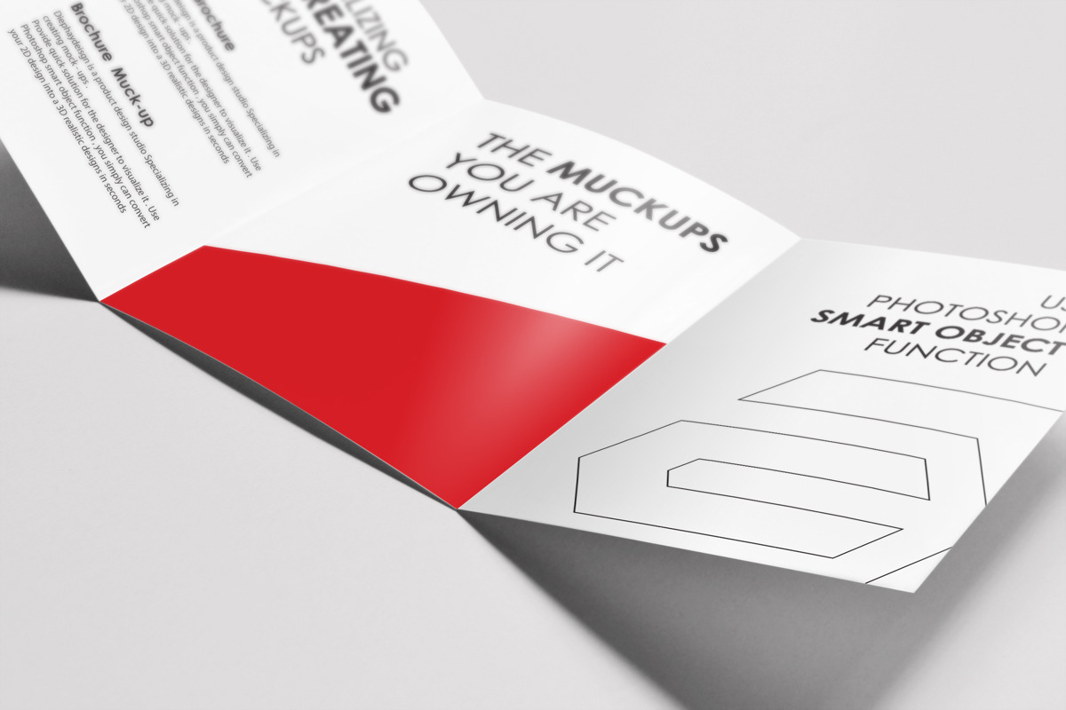 A4 or A5 Trifold Mockups, a Print Template by resumetemplathttps://d3es (Photo 5 of 11)