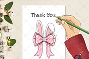 Easter Bunny Ears Bow PNG, an Illustration by Creative Art (Thumbnail 2 of 6)