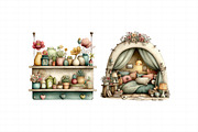 Cozy Boho Home Clipart, an Illustration by Daily.Designs (Thumbnail 7 of 8)