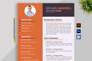 Resume - CV Design Templates, a Resume Template by designvillage (Thumbnail 1 of 13)