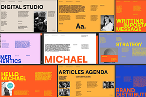 Michael - Brand Portfolio Canva, a Presentation Template by Creatorism