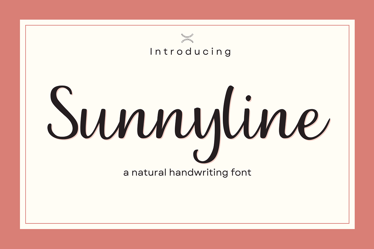 Sunnyline — A Natural Handwriting, a Handwritten Font by cocodesign (Photo 1 of 7)