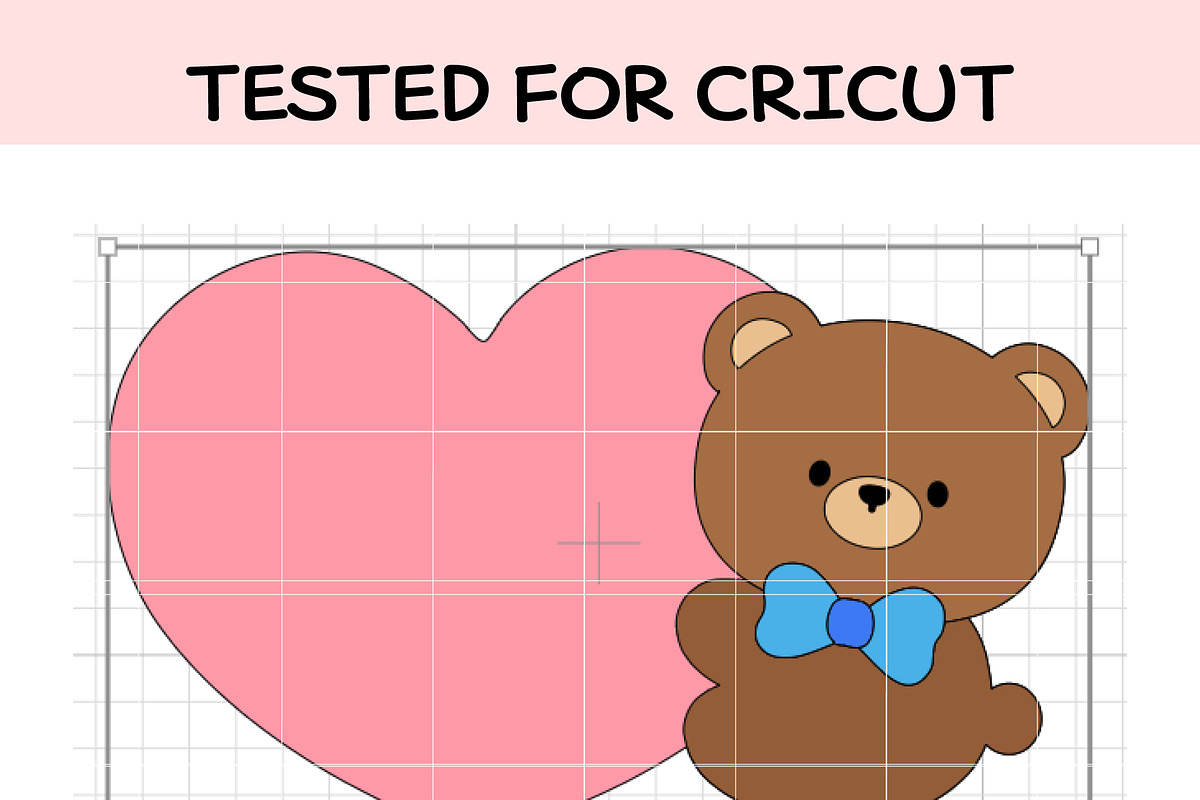 Cute Bear with Heart SVG, an Illustration by TheHitShop (Photo 7 of 10)