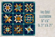 Quilt Block Illustrations, an Illustration by Maggie Stilwell Design (Thumbnail 8 of 9)
