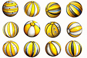 Whimsical Summer beach ball, an Illustration by Designworld (Thumbnail 3 of 7)