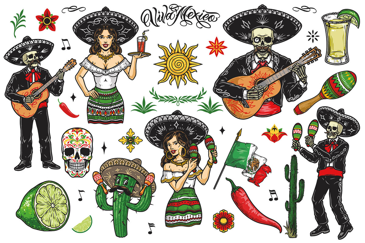 Cinco de Mayo illustrations, a Branding & Logo Template by DGIM studio (Photo 2 of 11)