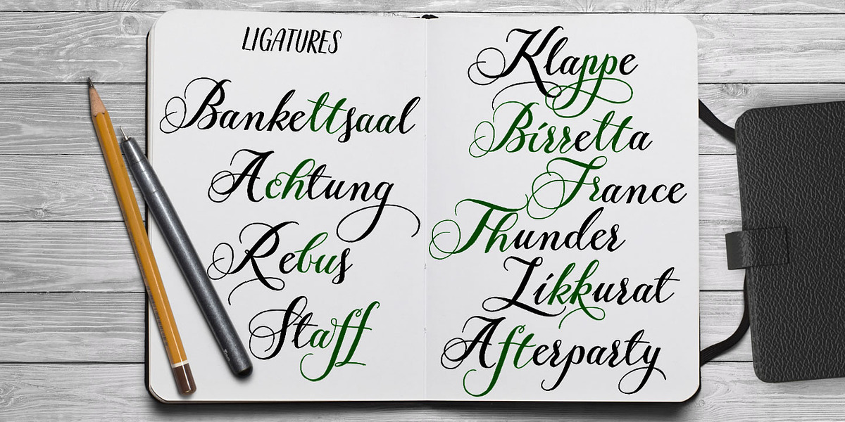 Giulietta, a Script Font by GRIN3 (Nowak) (Photo 4 of 6)