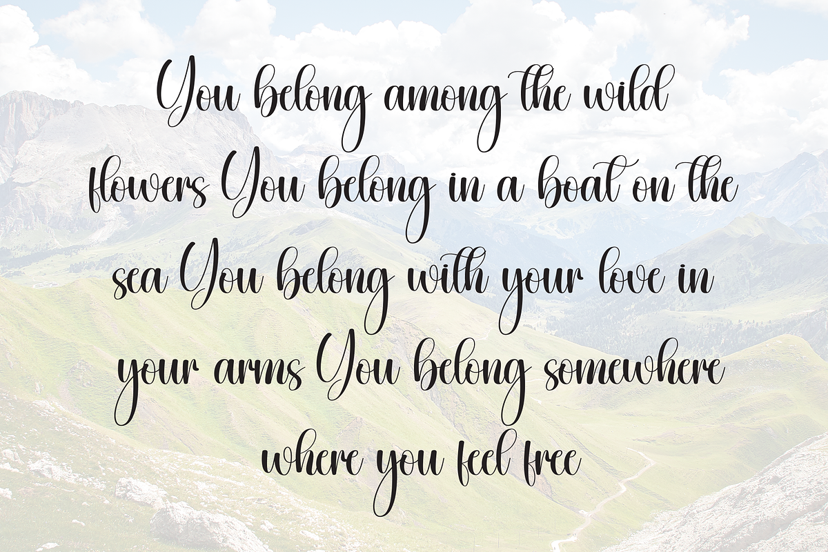 Archery | Script Font, a Handwritten Font by Scratchones (Photo 6 of 8)