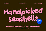 HANDPICKED SEASHELLS | Bouncy Font, a Handwritten Font by type peace (Thumbnail 1 of 11)