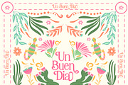 Fiesta Folk Art Illustrations, a Pattern Graphic by Agate Mountain Studio (Thumbnail 1 of 3)