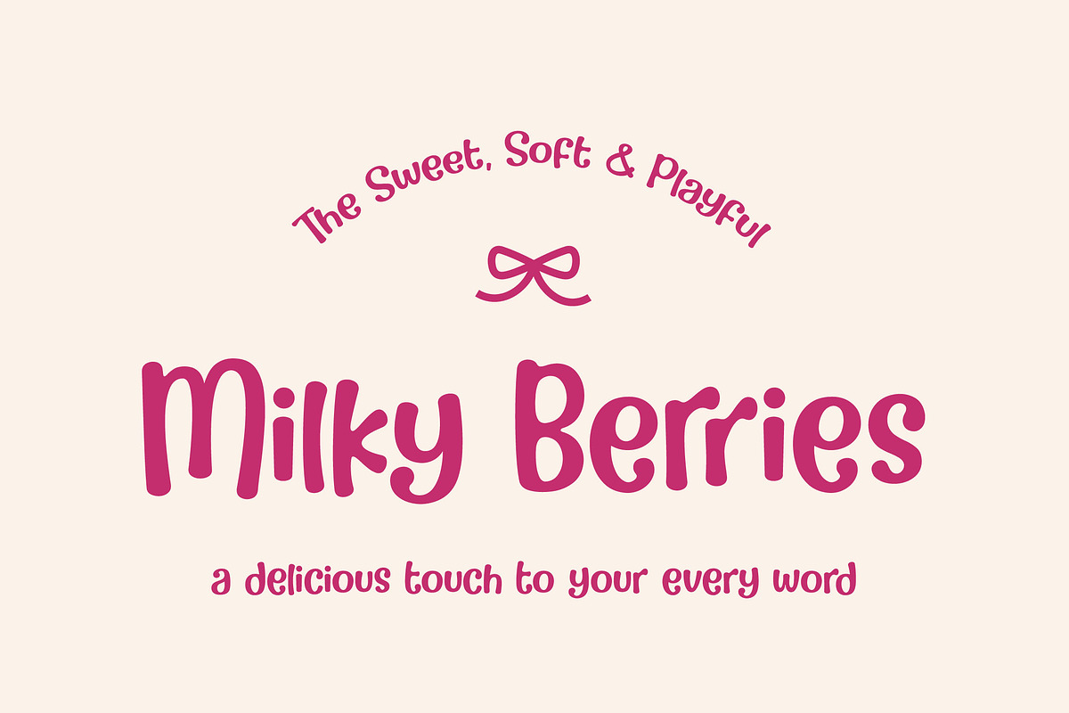 Milky Berries, a Symbol Font by Orenari (Photo 1 of 12)